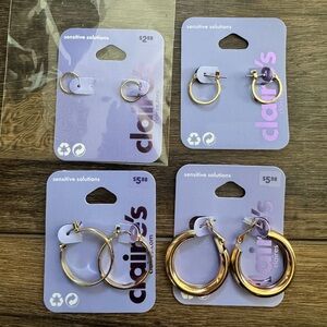Claire’s 4 sets of earrings
